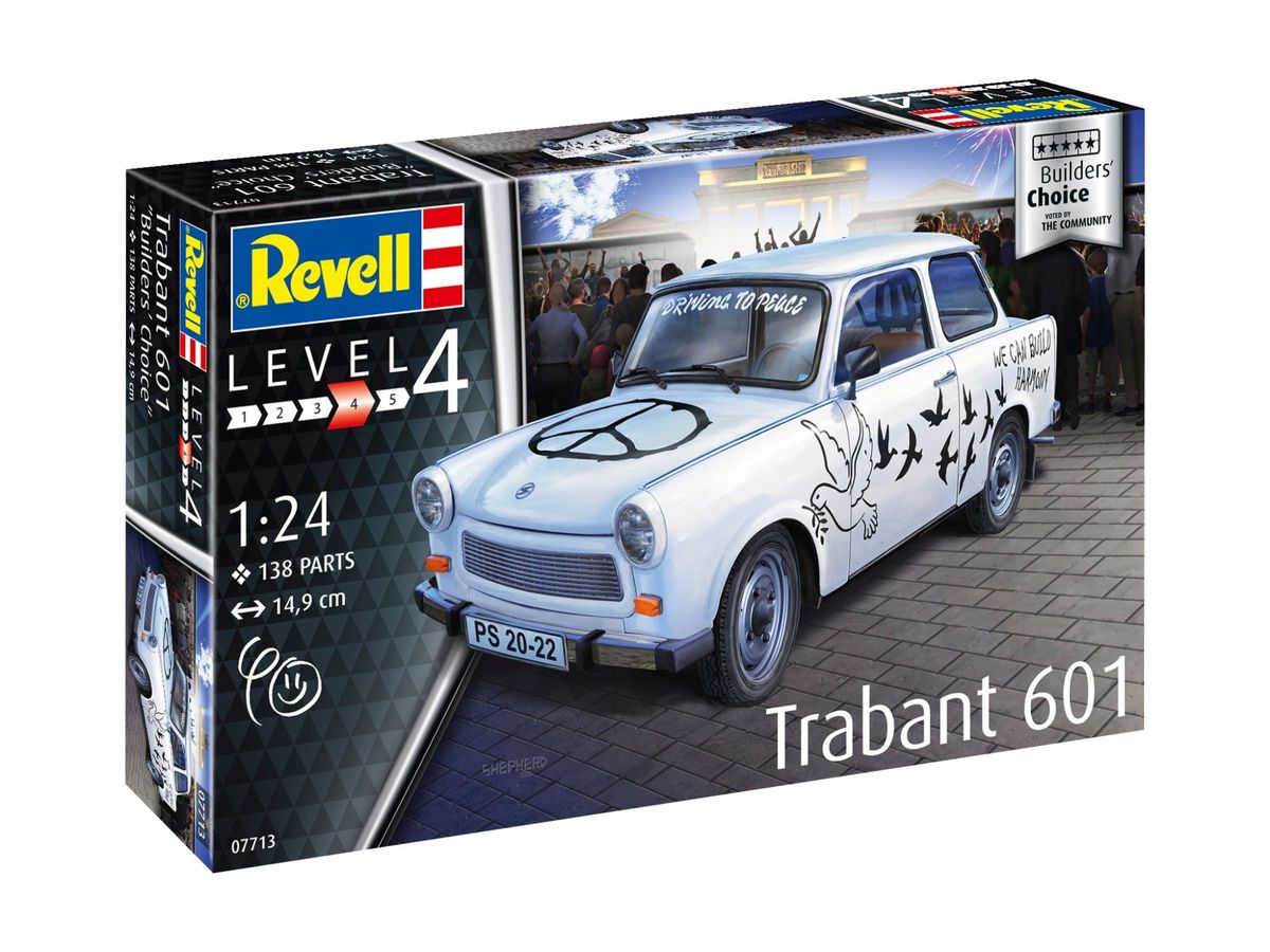 Maquette Revell Trabant 601 S 1:24 - Neuf En Boîte - Modèle Réduit Voiture