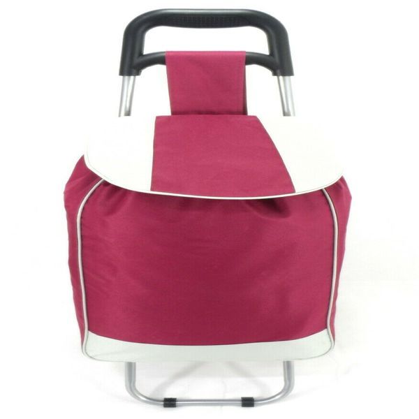 Grocery Trolley Shopping Bag - Maroon