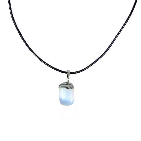Polished Stone Necklace - Opal image