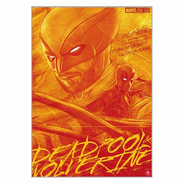 Deadpool &amp; Wolverine Orange Poster - A1