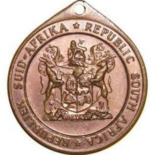 1961 Celebrating South Africa becoming a Republic Bronze Medal