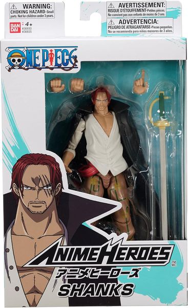 Shanks Anime Heroes One Piece Figure 6.5-Inch