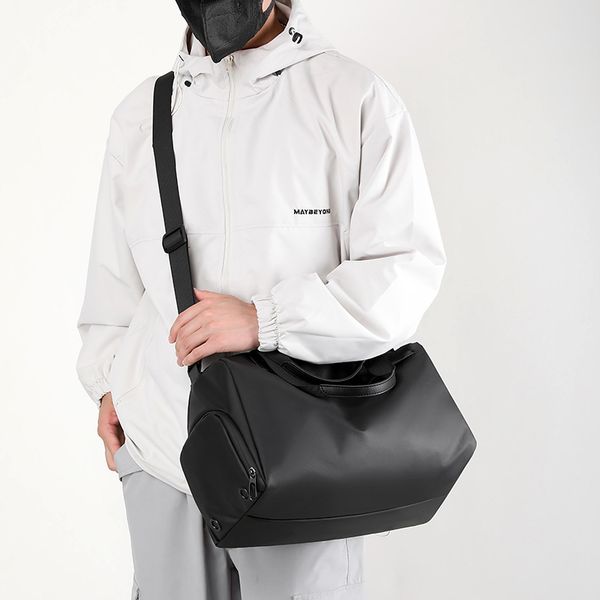 Men Wet-Dry Gym Bag Swim Travel Crossbody Handbag