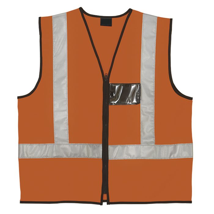 Orange Reflective Jacket with Zip and ID Pouch Shop Today. Get it