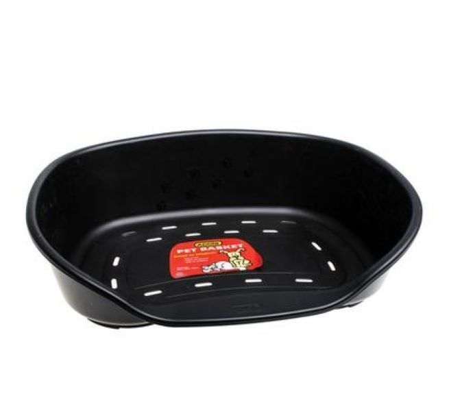 SD-Plastic Pet Bed - Medium - 61x46x18.5cm - Black