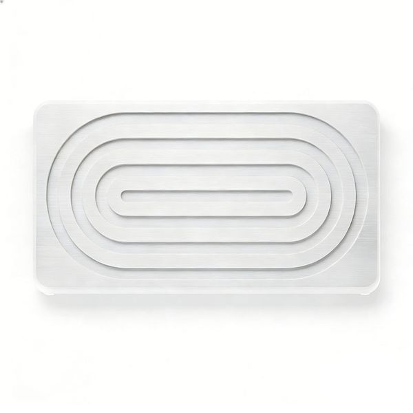 2 Pcs Water Absorbing Stone Tray For Sink Quick Dry Non-Slip No Drip Design
