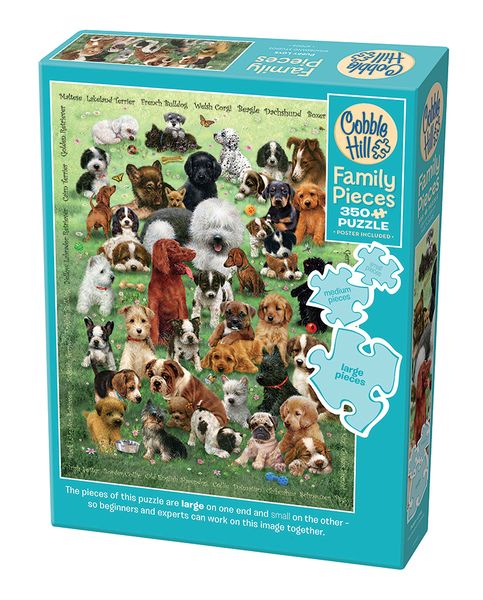 Cobble Hill Puppy Love 350 Piece Family Puzzle