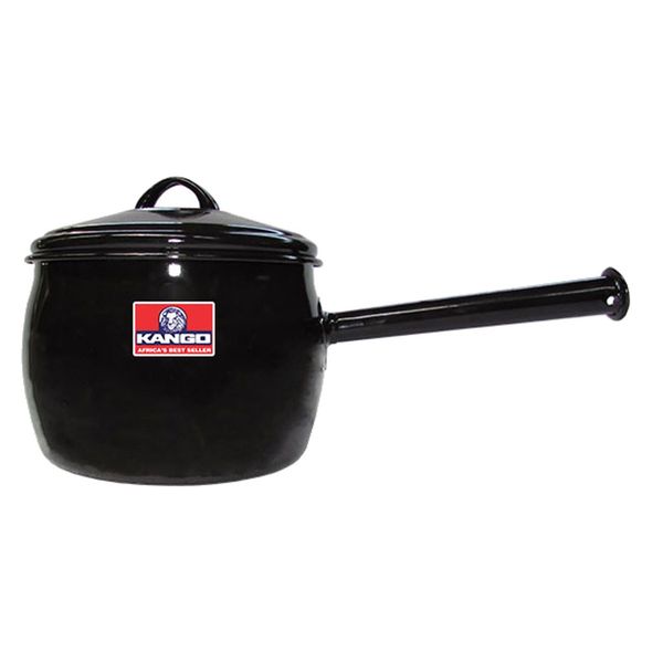 Kango Black Steel Enamel Pots