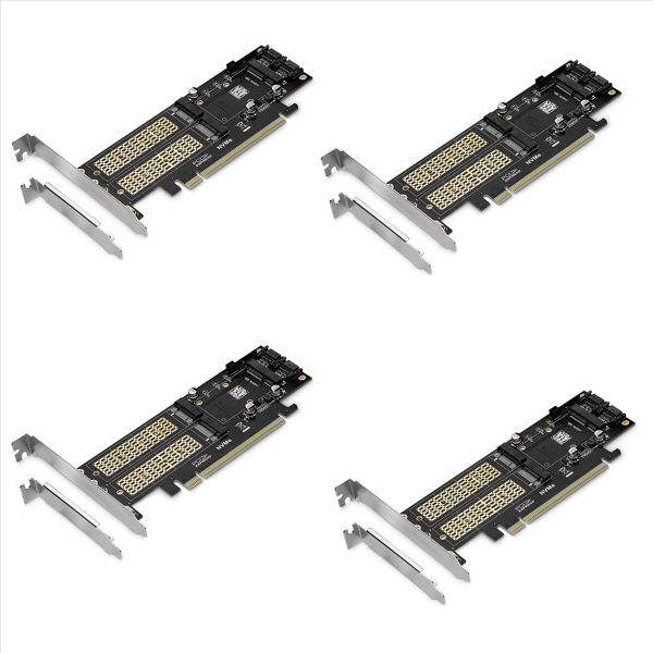 3 In 1 Ngff And Msata Ssd Adapter Card M 2 Nvme To Pcie Adapter