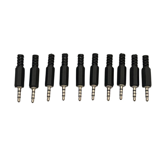 SiRCONY 3.5mm 4-Segment Plug Adaptor - 10 Pack