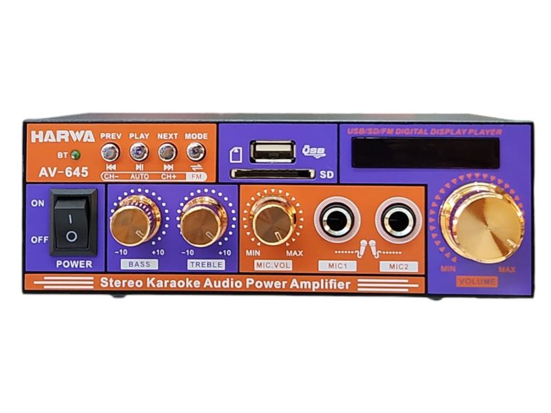 Mini Audio Power Amplifier System Parameter Karaoke Hi-Fi /Aux/FM/SD/USB