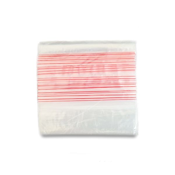 Zip Lock Bag, 100 Piece, Size 150 x 180 mm, 40 mic, Transparent