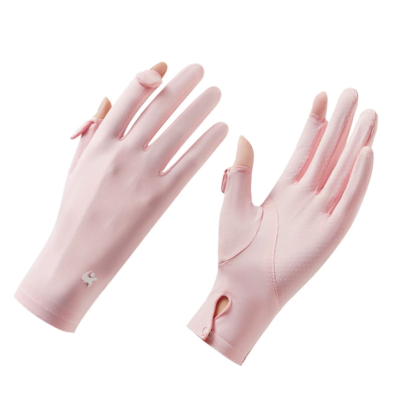 Ice silk breathable Sunscreen Gloves for Women UV Protection Gloves