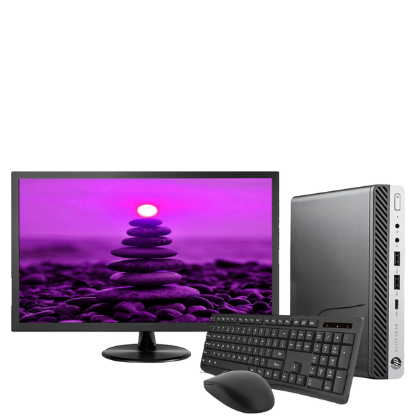 Certified Pre-Owned HP ProDesk 800 G5 Mini - Intel i5-9th Gen 16/512SSD Set