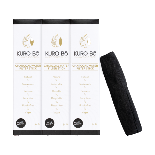 MULTI-BUY - 3 x KURO-Bo Activated Charcoal Water Filter Sticks
