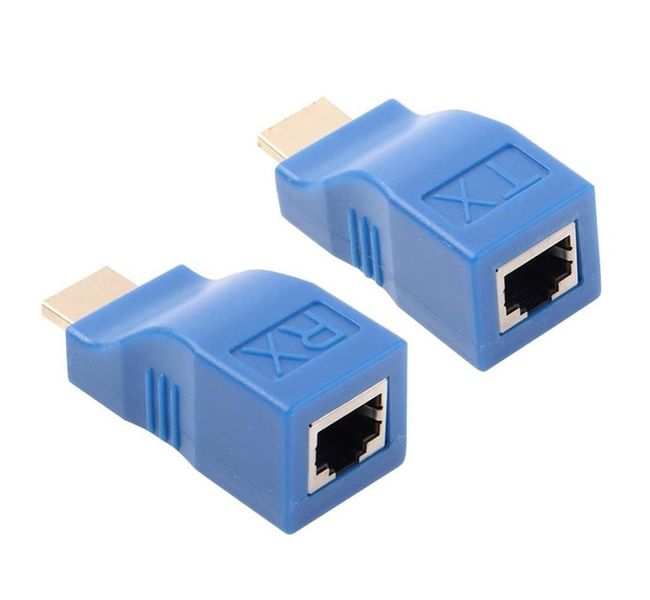 HDMI Extender Cat 6/6e Cable 1080P HDMI MALE TO RJ45 Female Converter 2K/4K