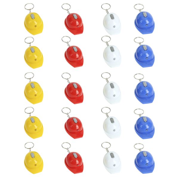 20pcs Mini Helmet Keychain, Portable Bottle Opener Keychain, Trendy Gift
