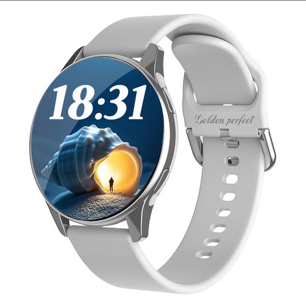 Men's Smartwatch with Silver Bezel - Grey Strap 1.52-inch Tech Edition