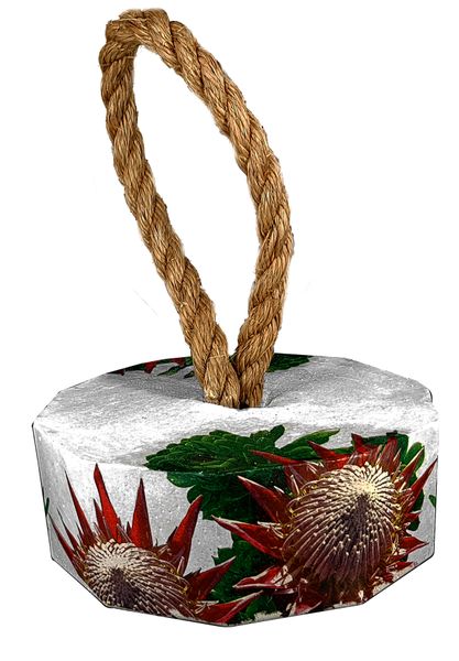 Perfectly Potty - Large Artisan Rope &amp; Cement Door Stopper - 006