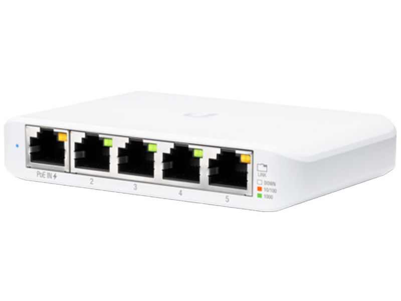 Ubiquiti 5 Port Gigabit Managed 1 PoE Input UniFi Flex Switch USW-Flex-Mini