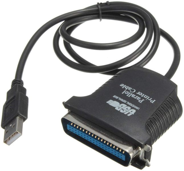 BSD USB to Parallel Printer Adapter Cable PC
