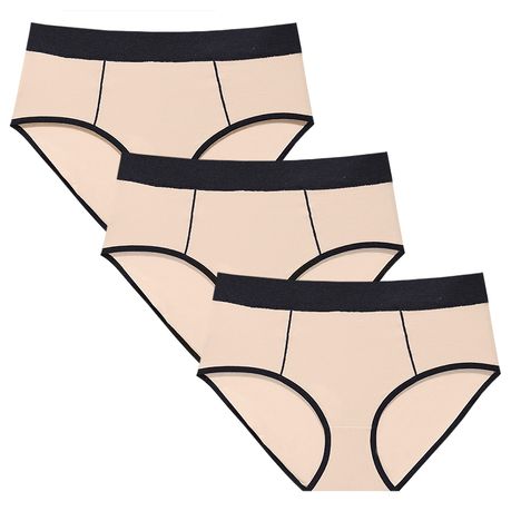 Women's Seamless Underwear Cotton Panty Lingerie Boyleg Underwear