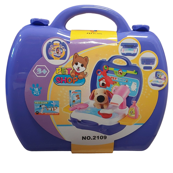 Pet Shop - 18 Pieces in a Suitcase