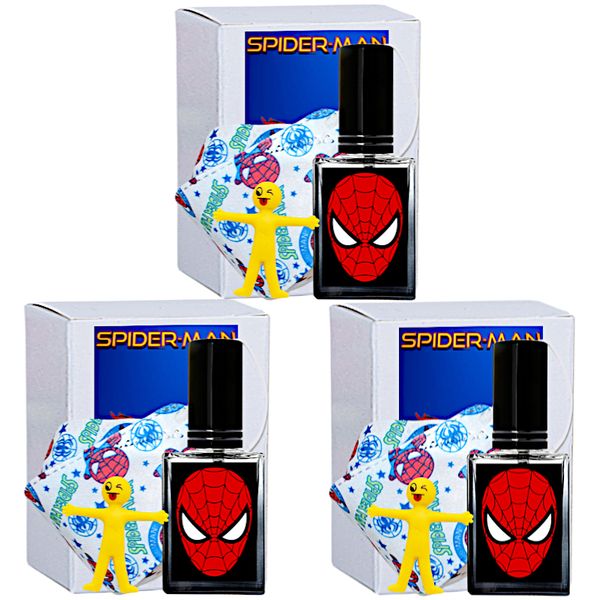 Superhero Cologne &amp; Spider-Man Print Face Mask - 3 Pack Bulk Saver