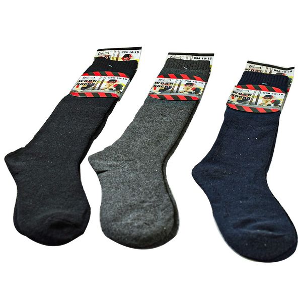 Men's Simple Comfortable Heavy Work Socks-3 Pairs