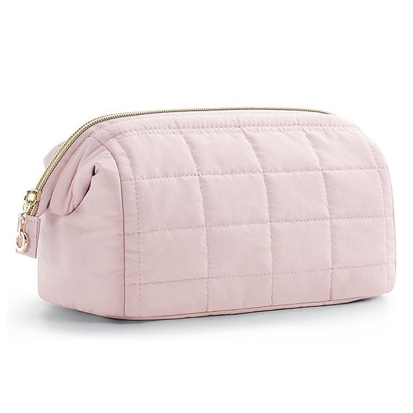 Makeup Bag Travel Toiletry Bag - Puffy Padded Make Up Bags for Women