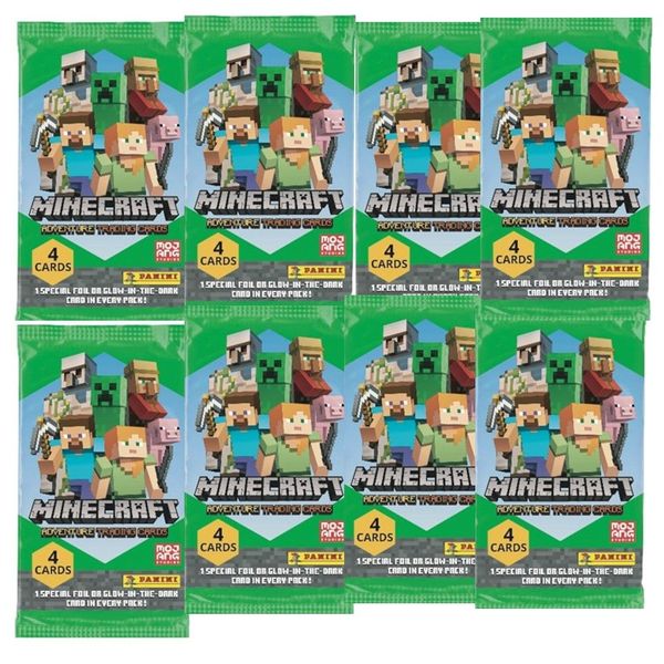 Minecraft Trading Cards 8 Booster Pack Bundle - 32 Cards
