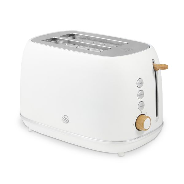 Swan Fjord 2 Slice Electronic Toaster White