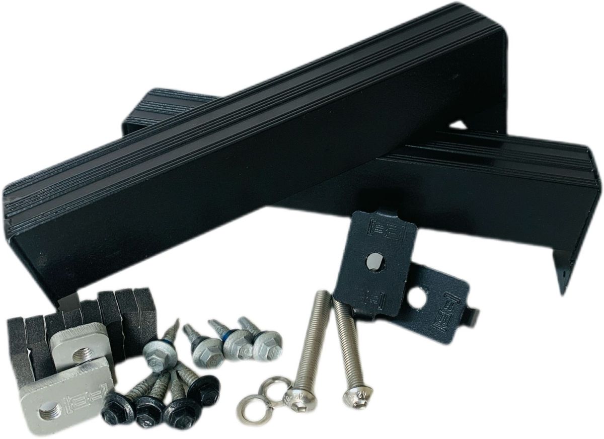 Rail-less BettaBracket Solar Panel Bracket plus Mids - Portrait Kits