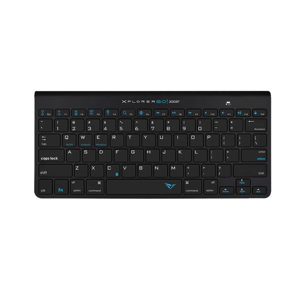 Alcatroz Xplorer GO! 300BT Wireless Keyboard - Metallic Black