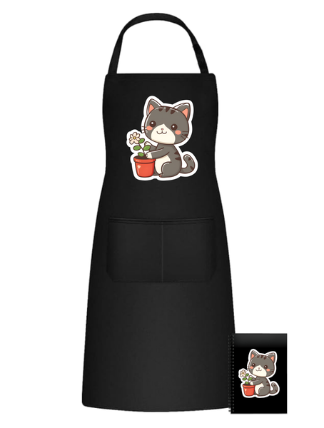 Kitten Cat 7 Kawaii Sticker Theme Aprons Birthday Christmas Gift 502