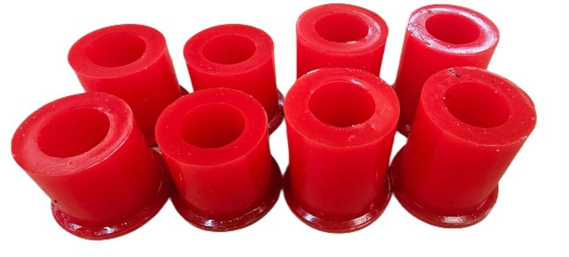 RED-SERIES Shackle Bush Kit (4 Short &amp; 4 Long) Compatible with NISSAN Hardbody