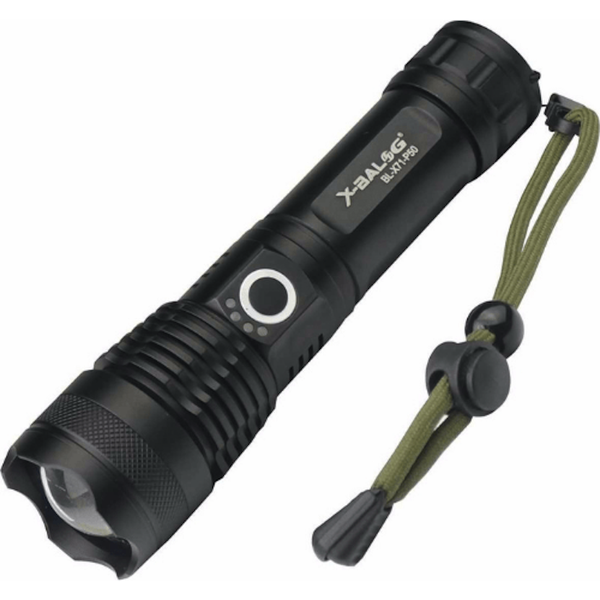 P90 USB Charging LED Flashlight 300M Range QSD07