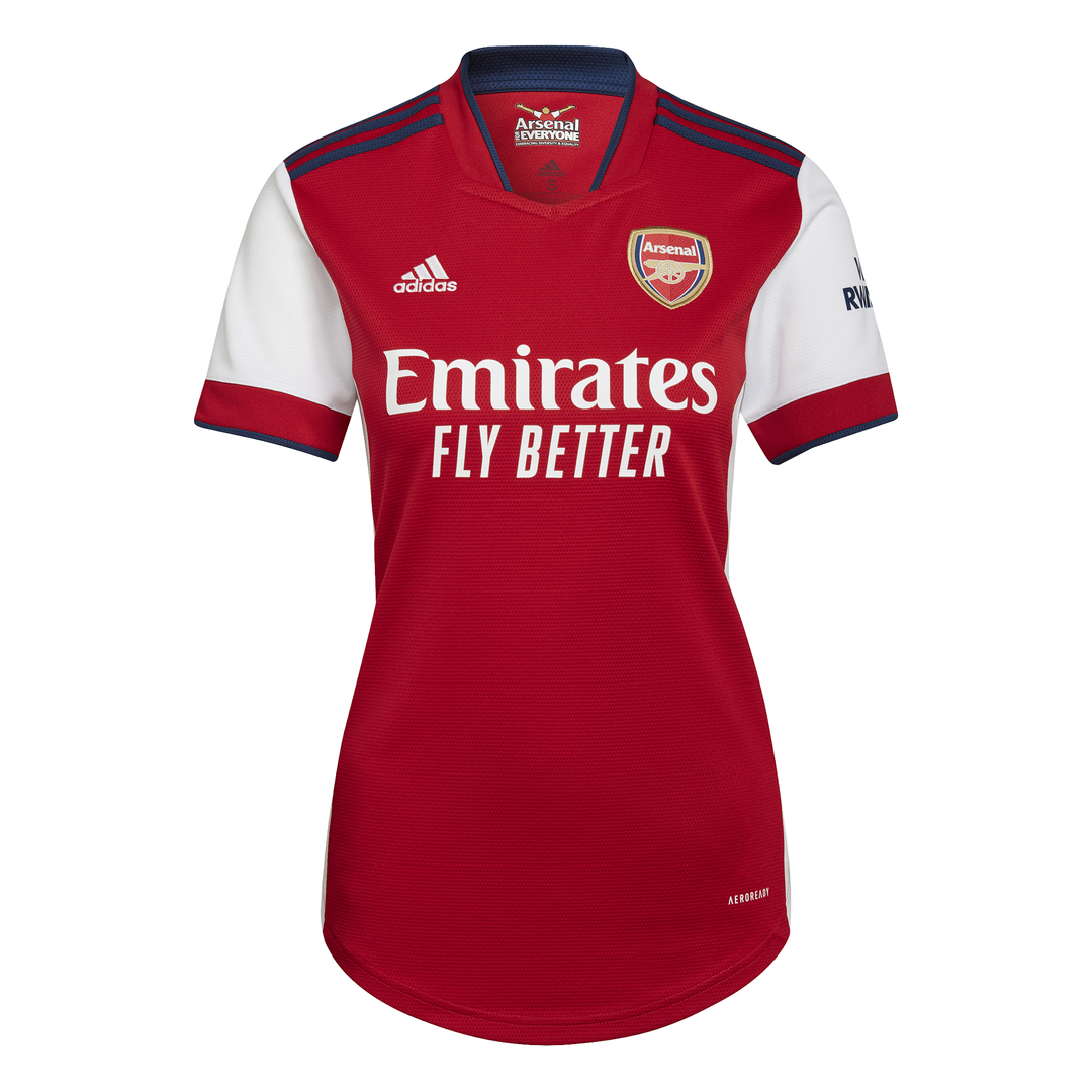 adidas Women's Arsenal FC Home Short Sleeve Jersey White/Scarlet Buy Online in South Africa