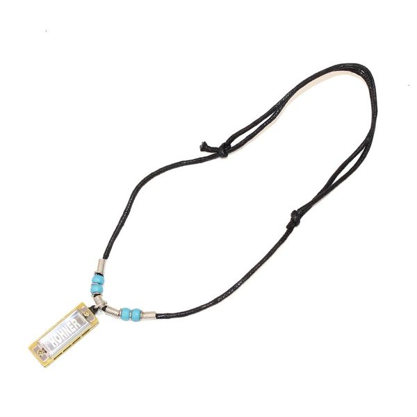 Hohner Harmonica Necklace - Turquoise