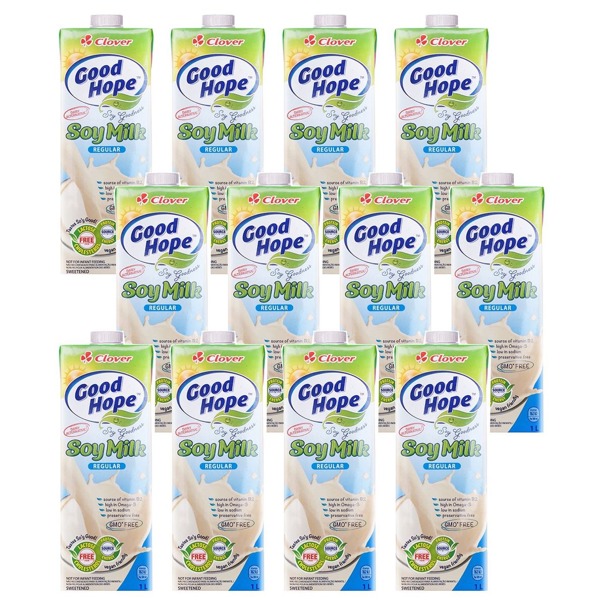 Clover Good Hope Regular Soy Milk 1L 12 Pack Shop Today. Get it