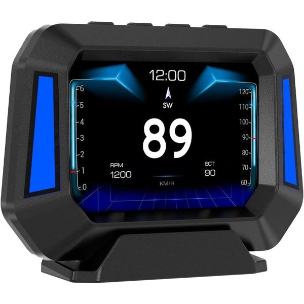 Obd2 Gauge Display P21, Heads Up Display for Cars, Suitable for All Car
