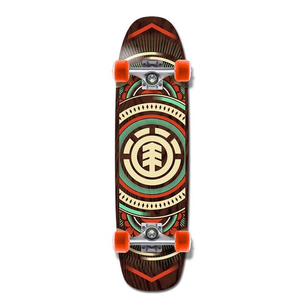 Element Hatched Cruiser Complete Skateboard - Black - 8.75-Inch