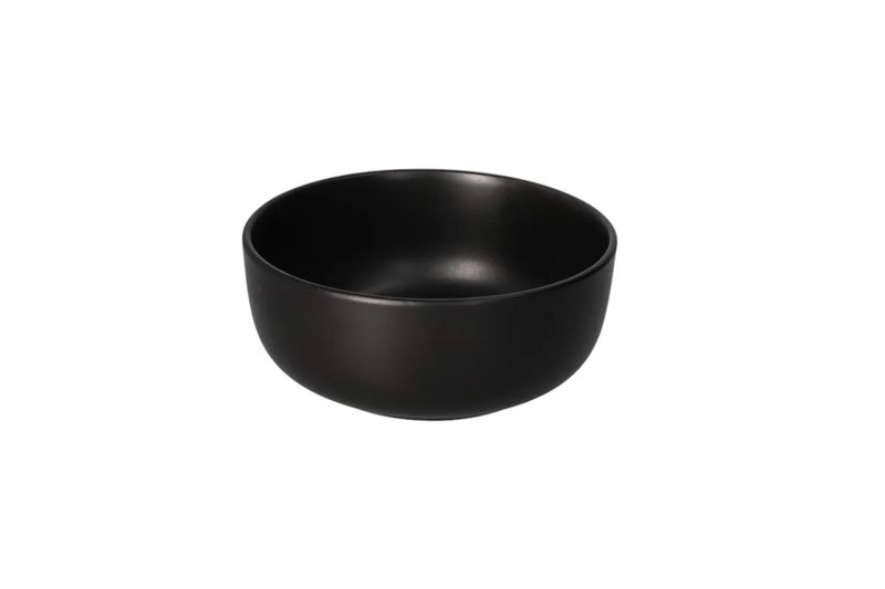 Porcelain Dessert Bowls - 15cm x 15cm x 6cm - Black - Set of 8