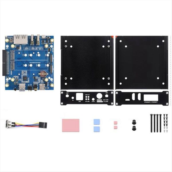 for Raspberry Pi Cm4 Host Network Storage Dual-Way Ssd Slot Shell