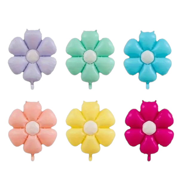 Daisy Foil Balloons - pack of 6