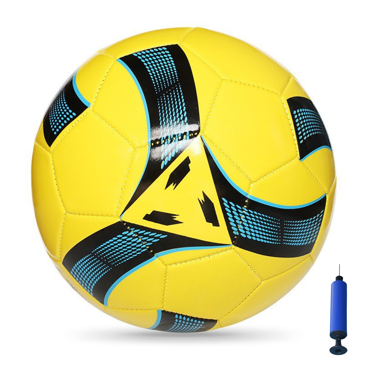 Football Training Ball PVC Soccer Ball for Outdoor Training - Size 5 - Yellow