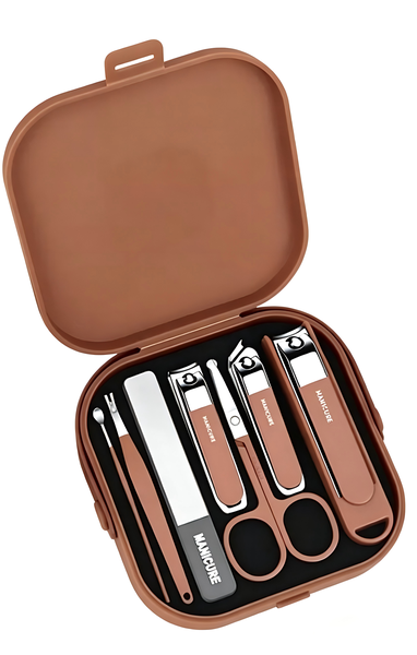 8 Pieces Manicure Pedicure Set Nail Clippers Portable Travel Kit