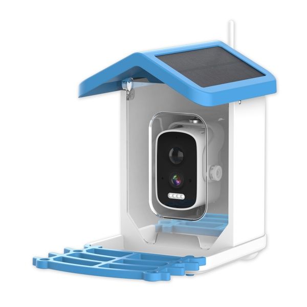 Dougez AI Bird Feeder with 4MP Camera, Solar Powered and App Monitoring