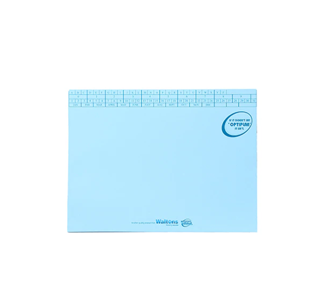 Optiplan -Files Tokai Medium Weight with Flap A4 170gsm Pack of 25 - Blue