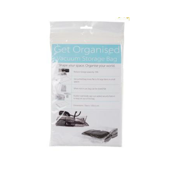 Get Organised Homeware- Clear Vacuum Storage Bags